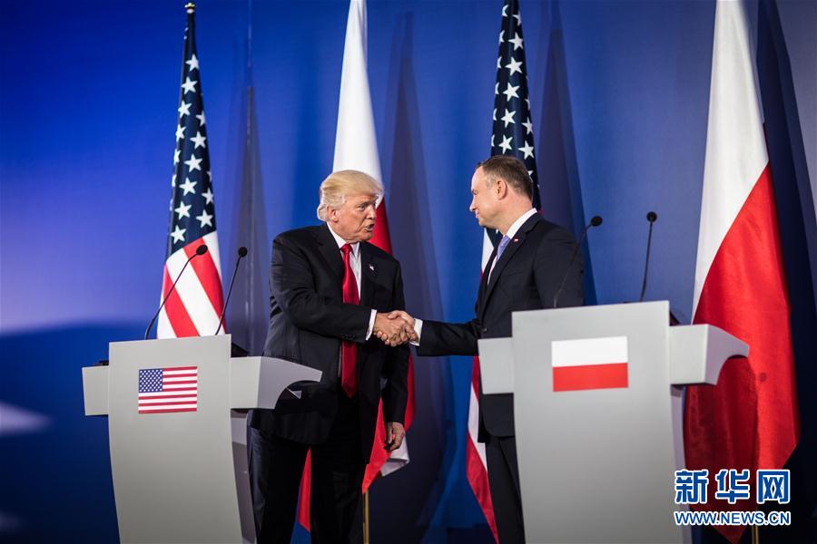 （XHDW）（2）美国总统特朗普访问波兰