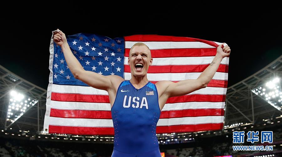 （体育）（3）田径——世锦赛：美国选手肯德里克斯夺得男子撑杆跳高冠军
