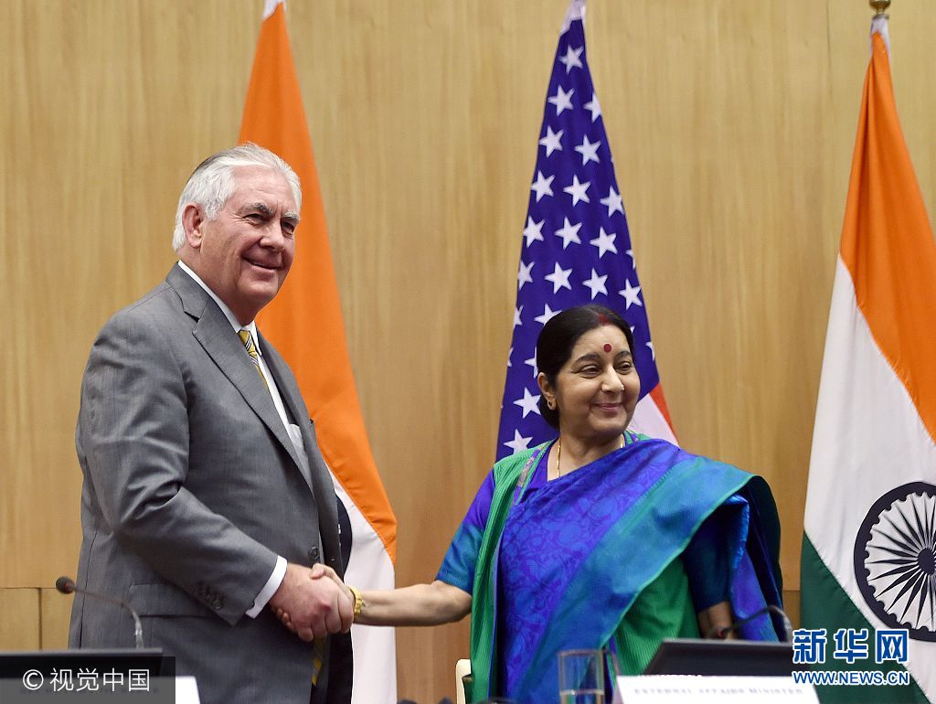 美國國務卿蒂勒森出訪印度 造訪甘地遇刺地
