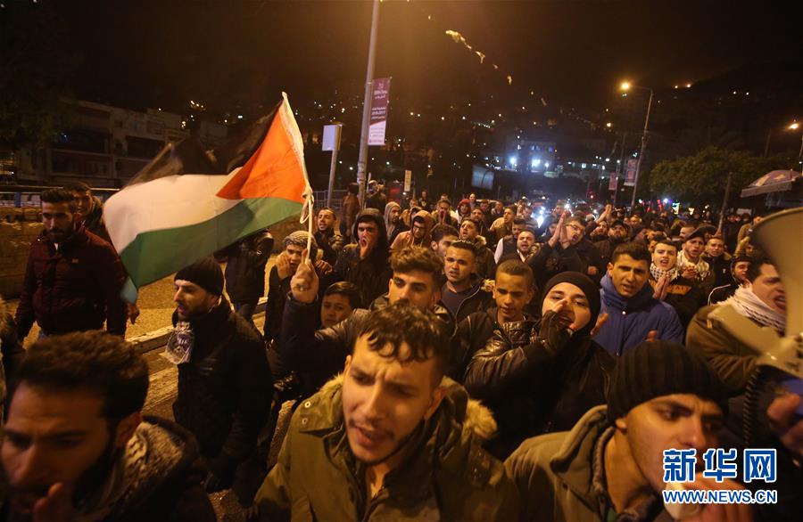 （國際）（1）巴勒斯坦多地抗議美承認耶路撒冷為以色列首都