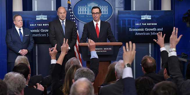 白宫公布美国税改方案主要原则