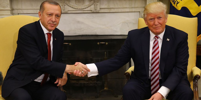 土耳其總統埃爾多安會晤特朗普共進午餐 只談合作不聊分歧