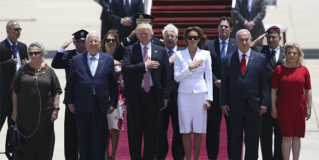 特朗普抵達以色列 開始第二站外訪