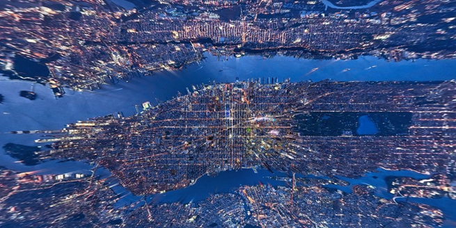 美國攝影師新角度航拍紐約 光怪陸離令人驚嘆