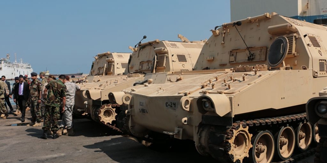美国向黎巴嫩援赠32辆装甲车